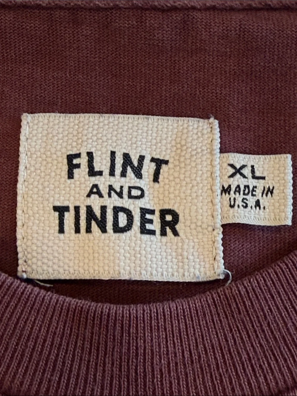Flint and tinder maroon Sz XL GUC